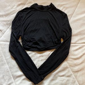 SHEIN cropped black long sleeve